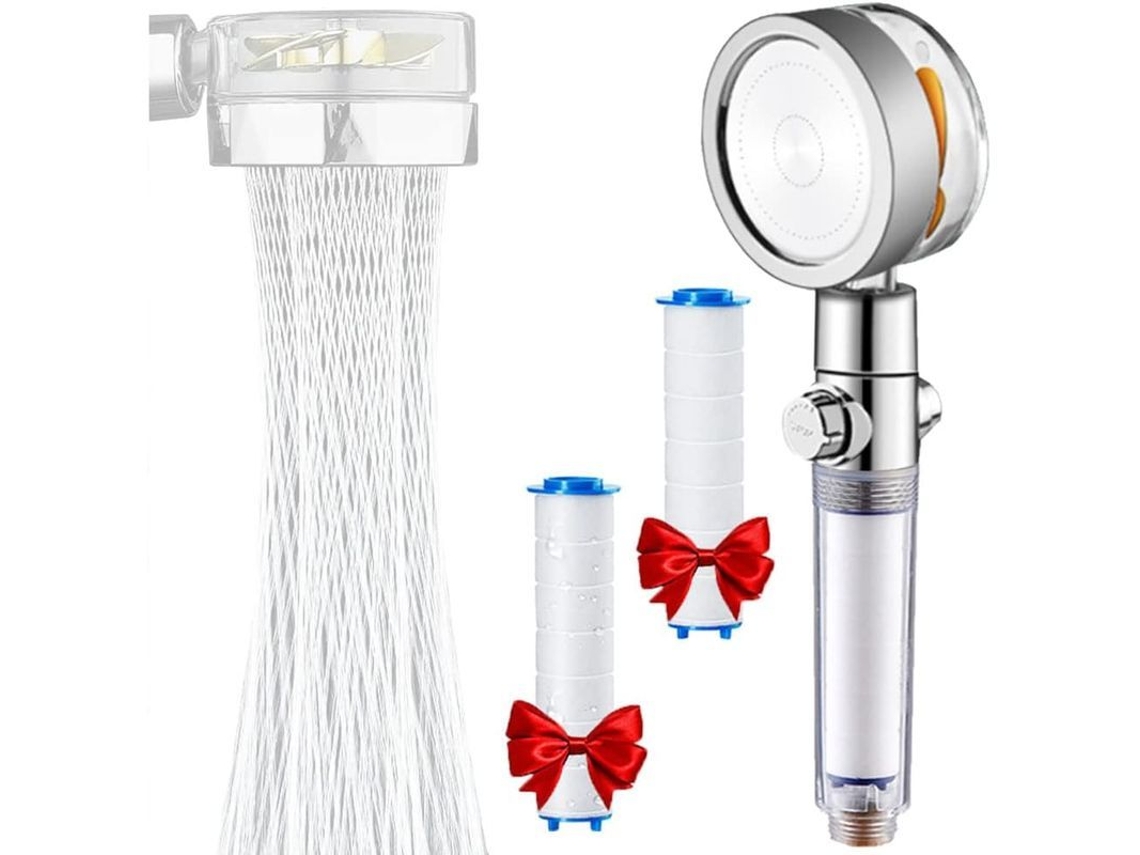 Ducha de Mão Econômica em Água com Filtro Anti cálcio e Alta Pressão, 3 Etapas e Filtros Pp Substituíveis S/MARCA