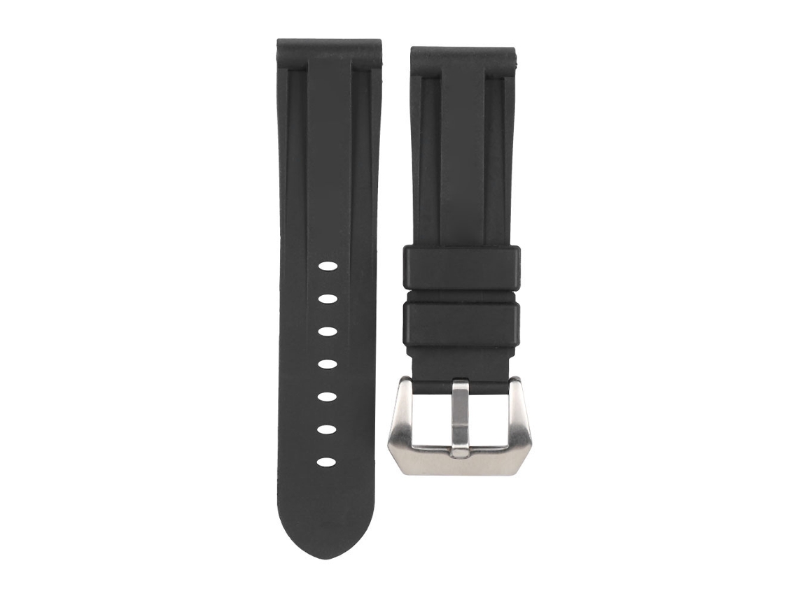 Pulseira de silicone ajustável de 24 mm para relógios Panerai