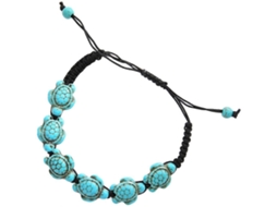 Pulseira Trançada Com Tartaruga Turquesa Para Mulheres, Conjunto Com 2 Peças. Nostalgia88