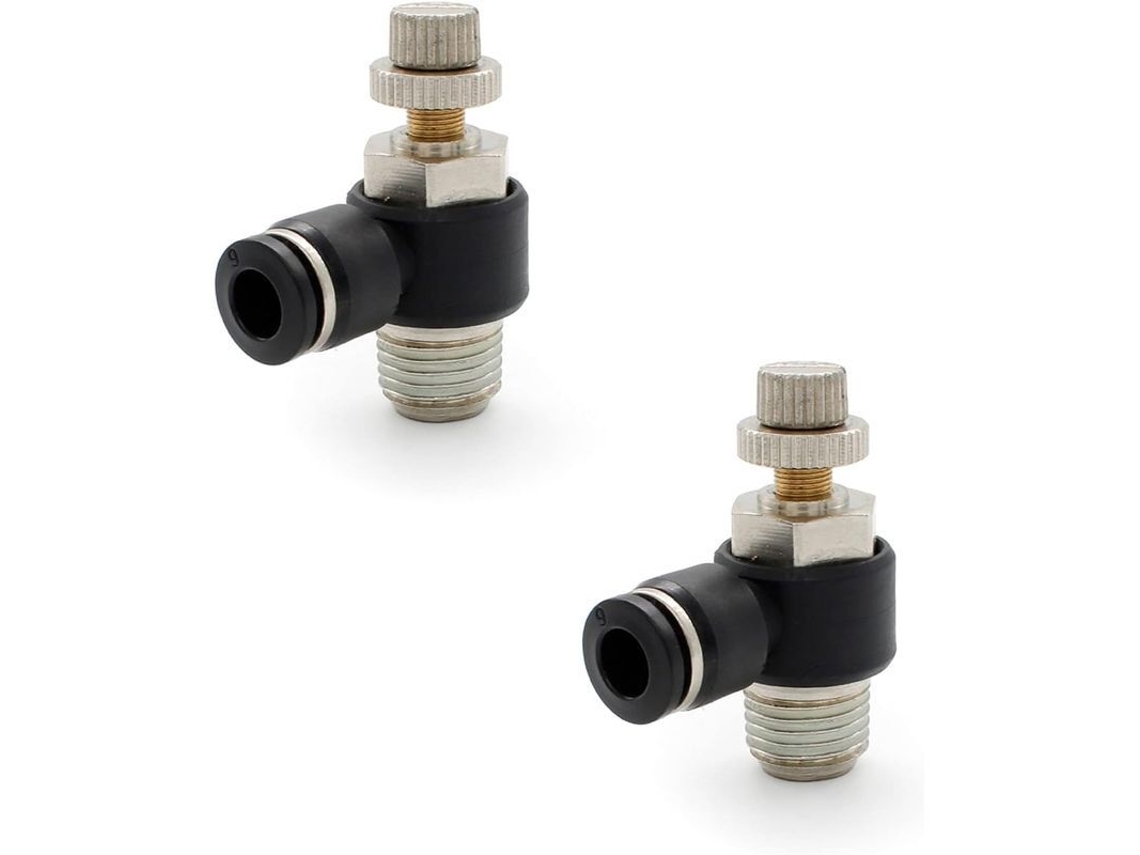 Conectores Neumáticos de 6mm, Conexão Rápida, Cobre | S/MARCA