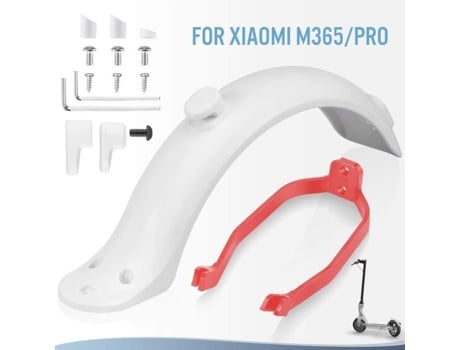 Guarda-lamas traseiro para scooter elétrica Xiaomi M365-Pro com suporte, acessório de reposição com parafusos e tampas AGPTEK