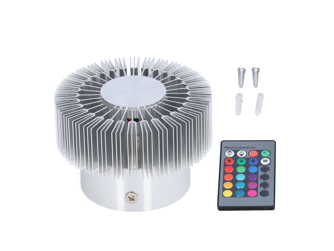 Rebe-lâmpada De Teto Led 360° Luminosa 3w Com Controle De 24 Teclas, Forma De Sol, Para Restaurante Café 85‑277v