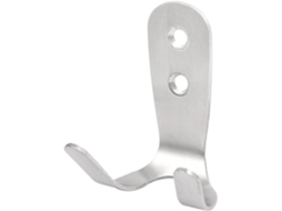 Cabide de Parede Duplo em Aço Inoxidável, 65x25/40 Mm CHABERLU