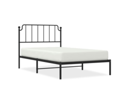 Estrutura de Cama com Cabeceira Metal Preto MAISON EXCLUSIVE 107x203 cm