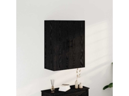 Vidaxl Estante De Parede Carvalho Preto 69,5 X 34 X 90 Cm