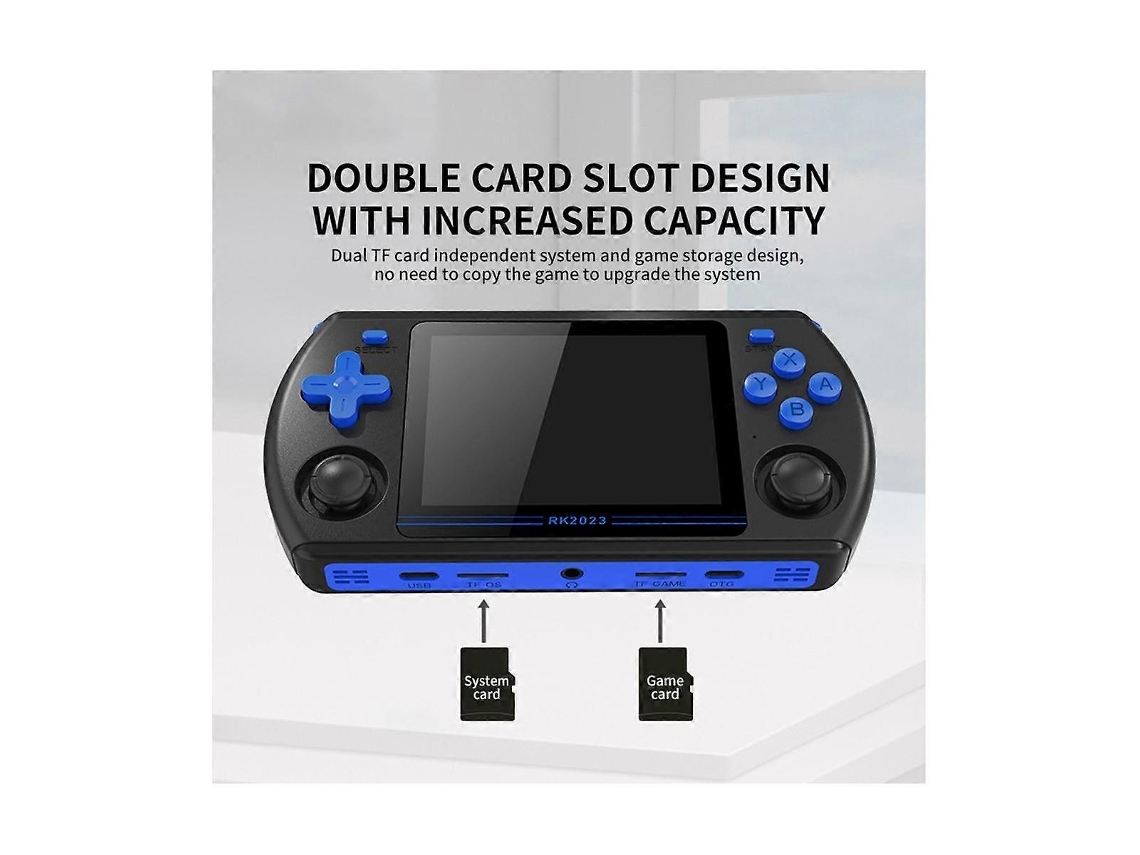 Console De Jogos Retrô Rk2023 De 3,5 Polegadas, 16 Gb 128 Gb, Tela Ips 43 Rk3566 Com Alto Falantes Duplos Ly Ebike (a)