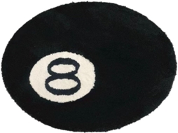 Lurelia Tapete Redondo 8 Bolas Infantil Lavável Macio Fofo Preto Sala Quarto R634