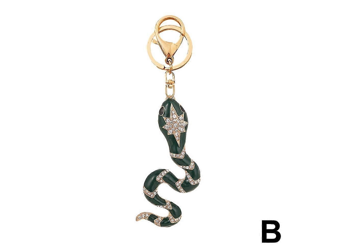 Novo Chaveiro Com Pingente De Cobra Com Strass De Cristal, Lembrança E Presente Aquaforge