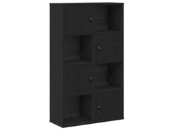 Estante Carvalho Preto Derivados Madeira 60x24x101,5 cm