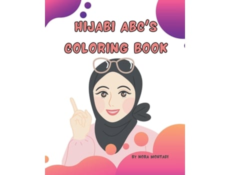 Livro Hijabi ABCs Coloring Book de Nora Mohtadi (Inglês)