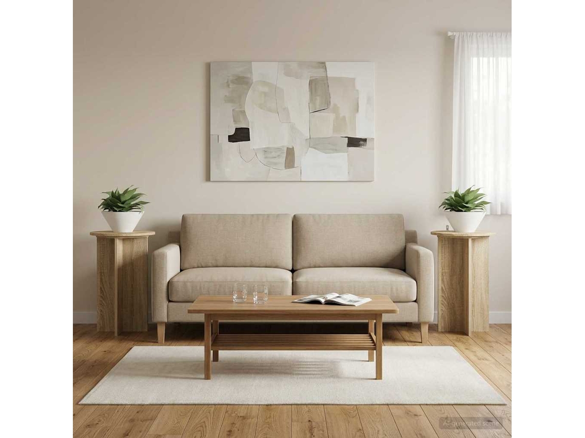 Vidaxl Suporte Para Plantas 2 Unid. Carvalho Sonoma Ø40 X 60 Cm