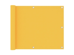 Vidaxl Tela De Varanda 75x600 Cm Tecido Oxford Amarelo