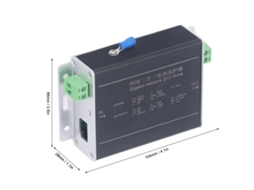 Protetor De Surto Ethernet Gigabit 2 Em 1
