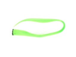 2026 extensão de Cabelo Retto Verde Fluorescente Brilho Clip on para Festa, 55cm Cabelo Sintético Resistente a Altas Temperaturas