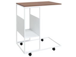 Side Table, Side Tables Vidaxl Branco Madeira Processada (n/a)