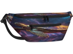 Bolsa de ombro unissex Tropicallife de grande capacidade com estampa Marinha Tartaruga, 38 x 25,9 x 19 cm.
