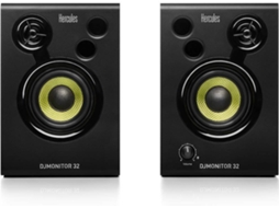 Colunas Monitor HERCULES DJSpeaker 32 Party (Preto - 2 x 15 W)