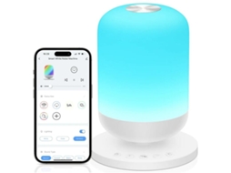 Máquina De Som Para Bebé Com 34 Sons Calmantes Máquina De Ruído Branco E Luz Noturna Instrutor De Sono Com Aplicação Comando À Distância Yizhood