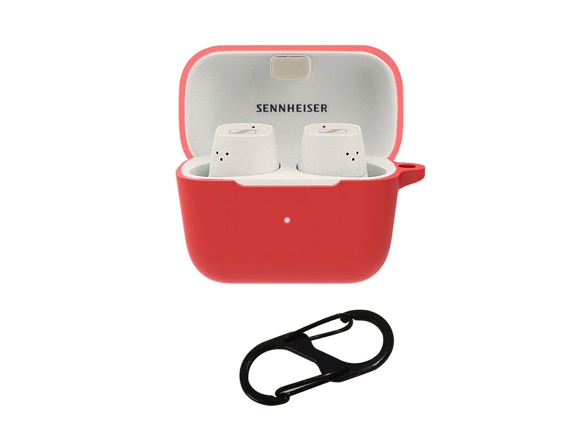 Capa Protetora Com Fivela Para Sennheiser Cx 500bt Vermelha Brilvibera