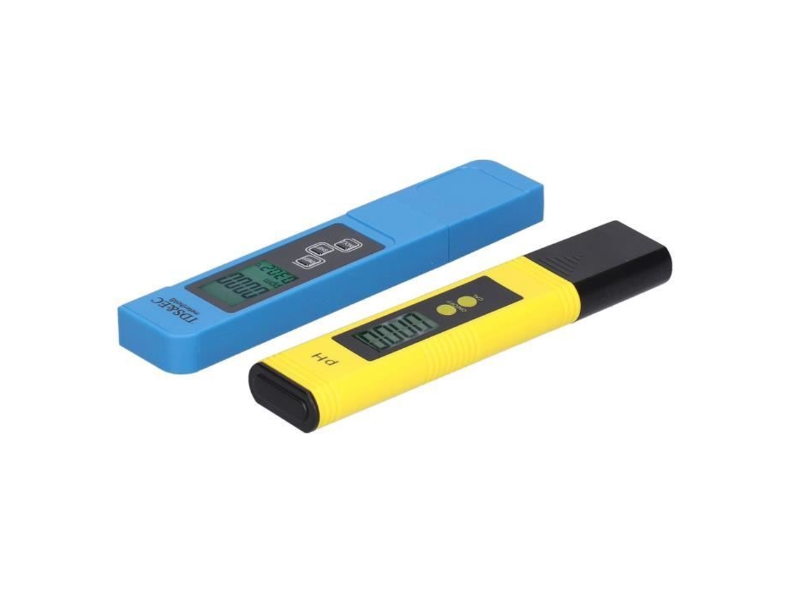 Testador de qualidade da água - HURRISE - TPH01651A - 4 em 1 - pH, TDS, TEMP, EC - Visor retroiluminado HURRISE