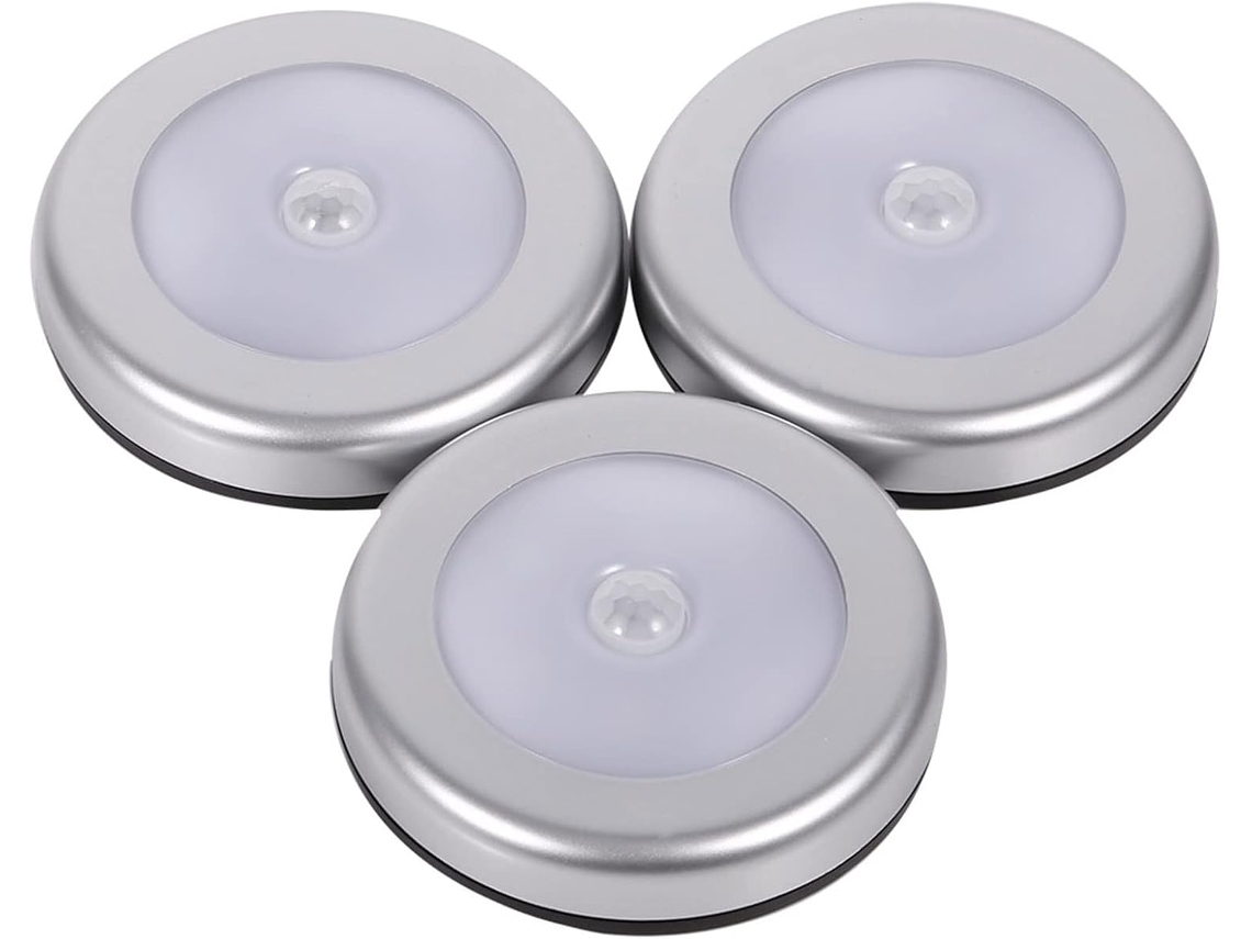 Conjunto De 3 Luzes Noturnas Pssopp Com Sensor Movimento E 6 Leds,