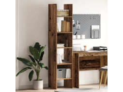 Vidaxl Gabinete De Livros 5 Níveis 40 X 35 X 180 Cm Madeira Antiga