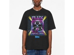 Rockinstone Back To The Future Movie Flux Capacitor Black Adult T-shirt Size:xl