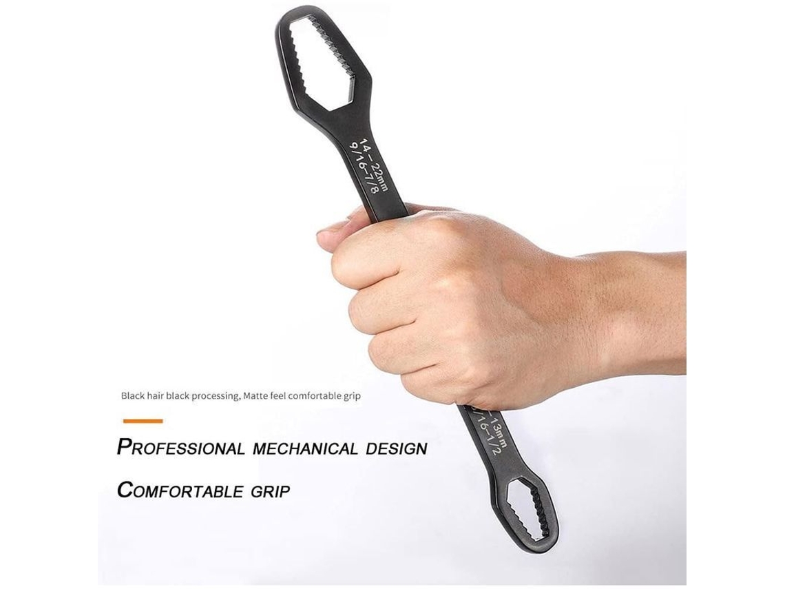Chave Ajustável Multifuncional 8-22mm Para Parafusos, Aço Cromovanádio, Ideal Para Manutenção Mecânica E Reparos Automotivos
