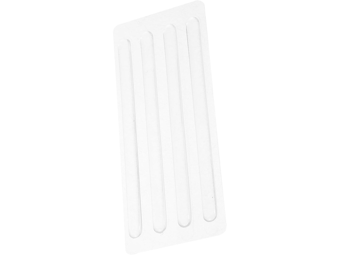 Protetores De Calcanhar Silicone Transparente, 4 Peças, Design De 2 Camadas