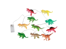 Rebe-luz De Fada Led 2m 10 Bombillas Luces De Cadena Dinossauro Decoração De Quarto Infantil Festa Noite