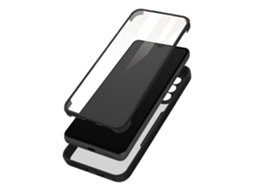 Capa Inteira Galaxy A33 5g Plexiglas Costas E Polímero Preto Contorno Frontal