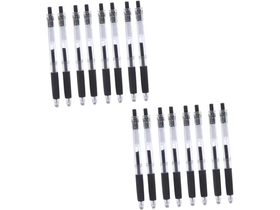Conjunto De 16 Canetas Pretas Angoyily Com Ponta 0,5 Mm, Marcadoras
