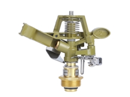 Bico de irrigação rotativo em liga de alumínio G3/4 com braço balançador para jardim
