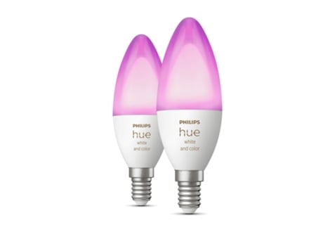 Philips Hue White and Color Ambiance Pack 2x lãmpadas LED 5.3W E14 RGBW