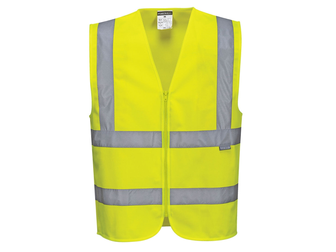 Colete De Alta Visibilidade Com Faixa E Alças Laranja / Xxxl