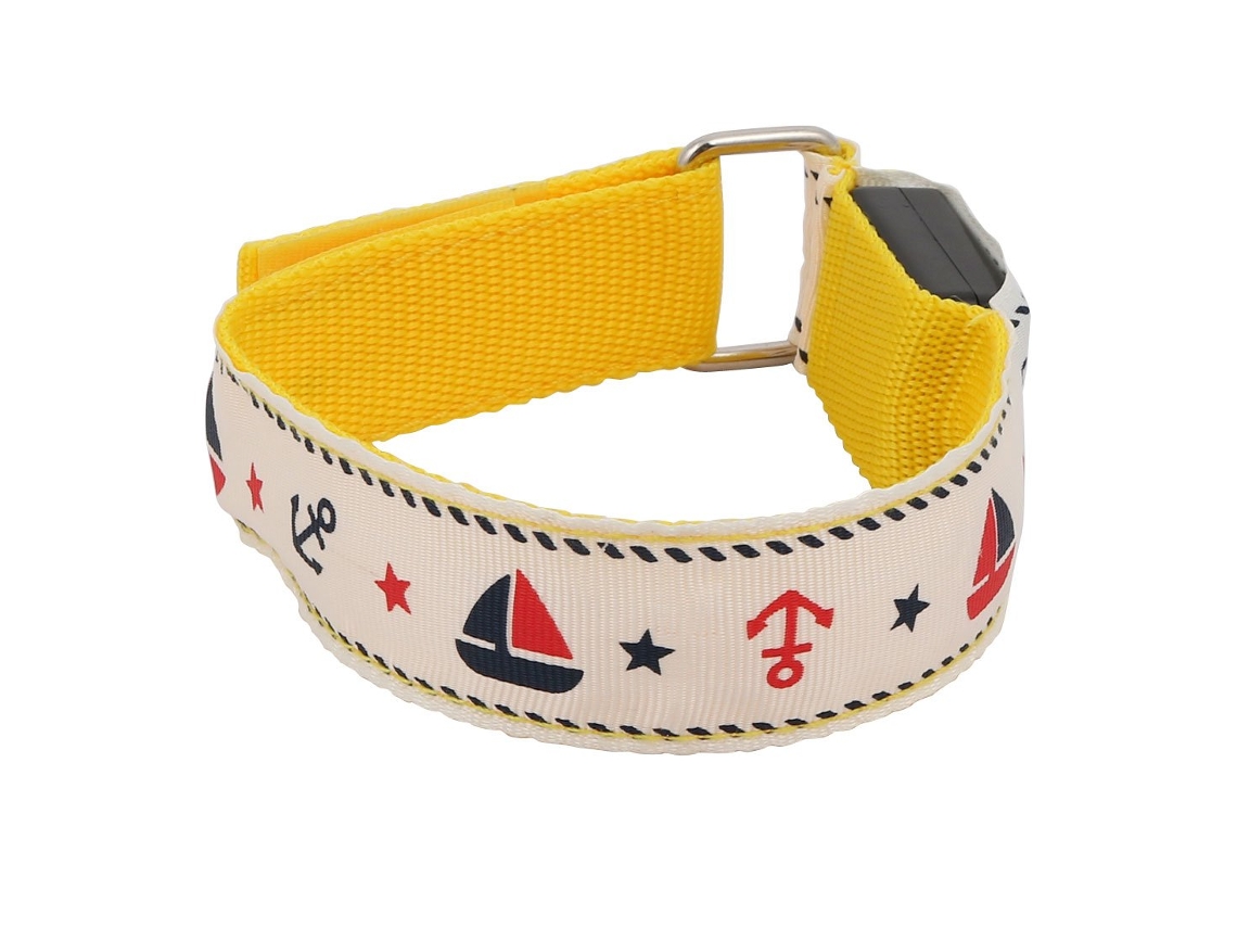 Pulseira de Segurança Noturna com Led amarelo piscante CHABERLU