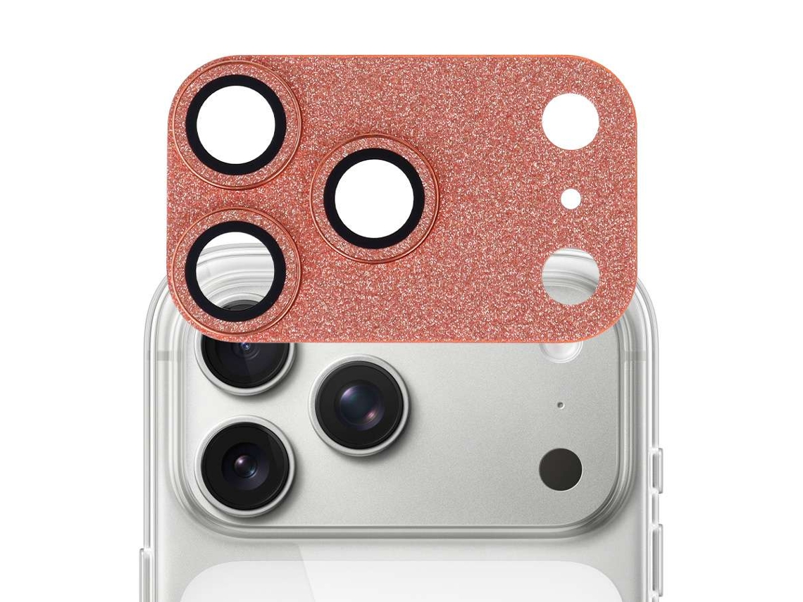 Protetor de Câmara Glitter Laranja para iPhone 17 Pro Max LA CASA DE LAS CARCASAS