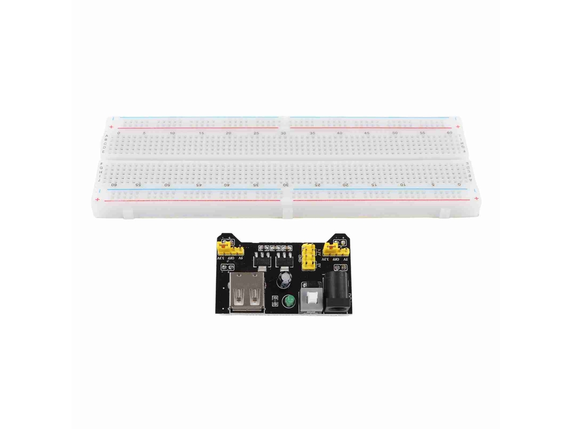 Laxiscreed 830-contact Breadboard Com Fontes De 3,3v E 5v E Kit De Jumpers Para Projetos Diy
