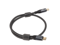 Cabo Usb C para Usb C Pd240w Carregamento Rápido 480mbps 50cm Nylon Compatível com Dispositivos Inteligentes