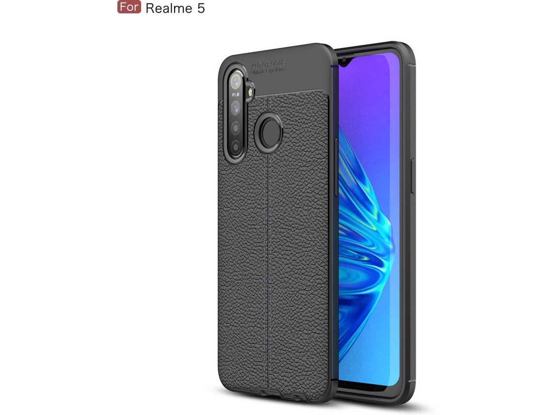Capa Realme C3 Rugged Leather Preto