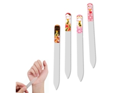 Lixa de Vidro 3D Dupla Face Superfície Gravada Ferramentas de Manicure e Pedicure para Cuidados de Unhas NEVEANCE