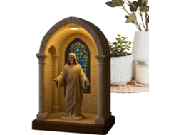 Luminária De Mesa Led Genérica Da Virgem Maria - Luz De Devoção Para Mesa