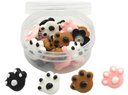 Lalafina 25 Peças De Tachinhas Resina Em Formato Panda, Alfinetes Criativos Para Cortiça, Para Casa, Em Tons Variados