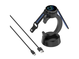 Carregador Dock em Forma de C para Garmin Instinct e Fita de 1m Preto SIURN