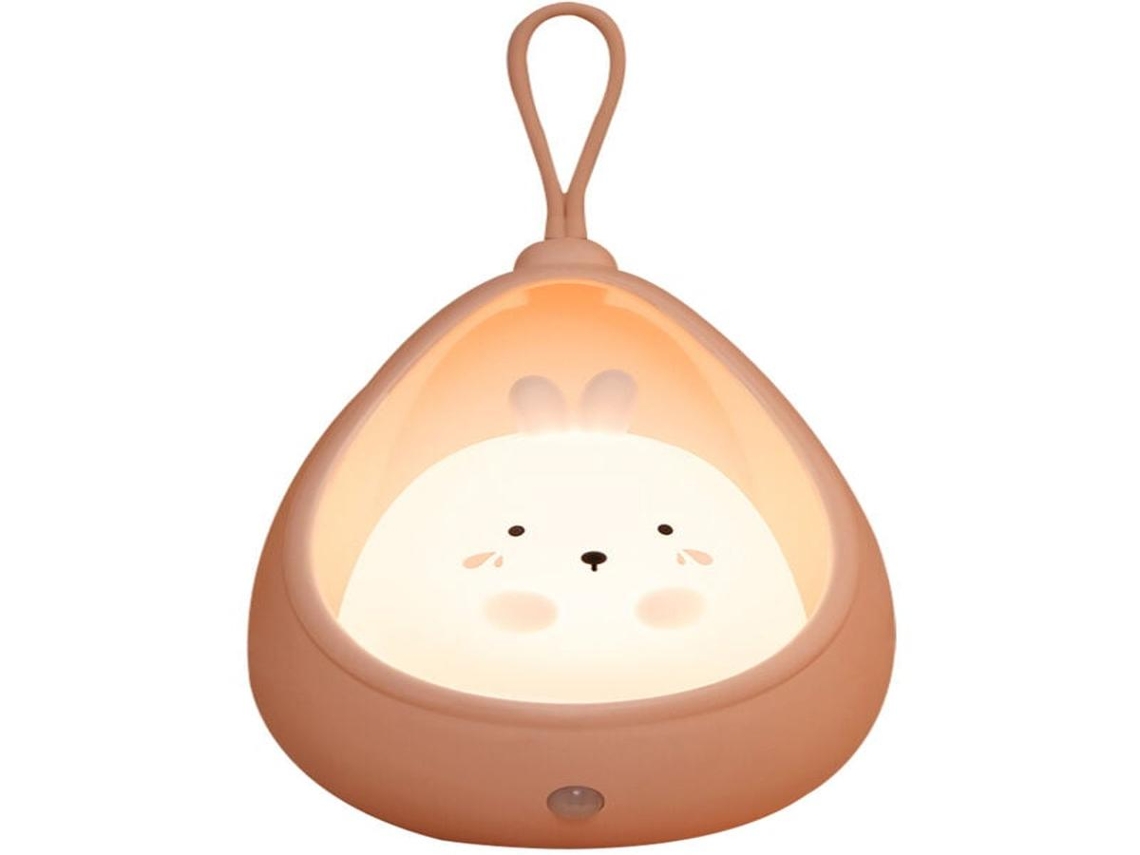 Lurelia Luz Noturna Em Forma De Coelho Com Silicone Macio, Recarregável Usb, Sensor De Toque E Portátil Para Bebé E Crianças