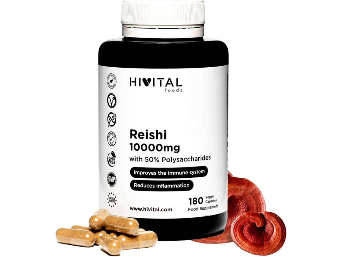 Suplemento Alimentar HIVITAL Reishi (180 Cápsulas Veganas)