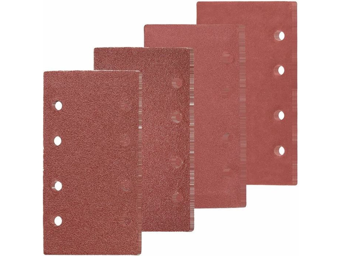 Folhas de lixa retangulares, 93x185mm, 8 furos BRILVIBERA