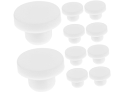 Conjunto De 10 Rolhas Silicone Para Garrafas E Tubos, Vedação Segura À Prova De Vazamentos, Design Sólido E Durável