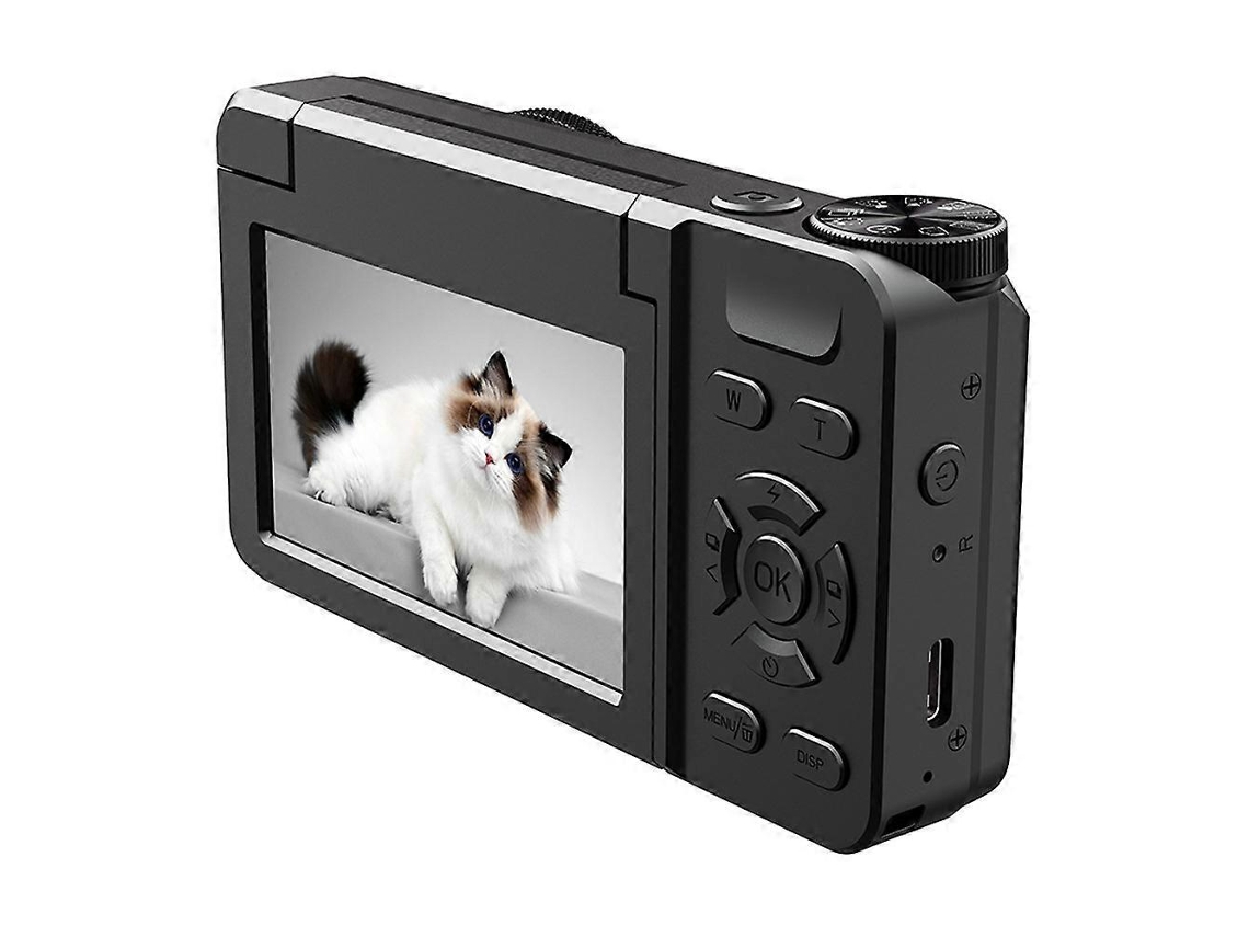 Câmara Digital Compacta Com Ecrã Ips Flip De 3,0 Polegadas, Vídeo 4k E Zoom 18x