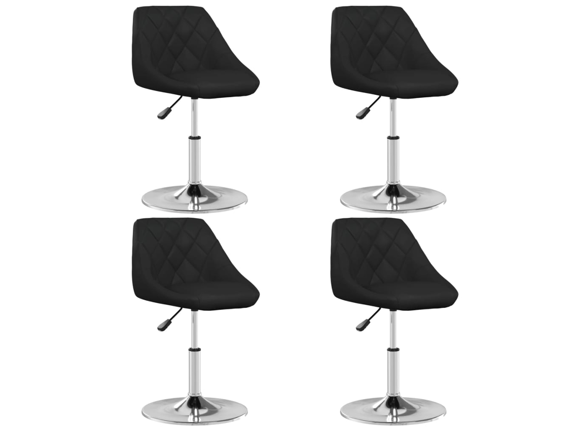 Dining Chair, Dining Chairs Vidaxl Preto Couro Artificial (n/a)